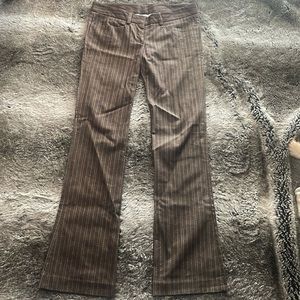 Gavin Brown and gold striped pants